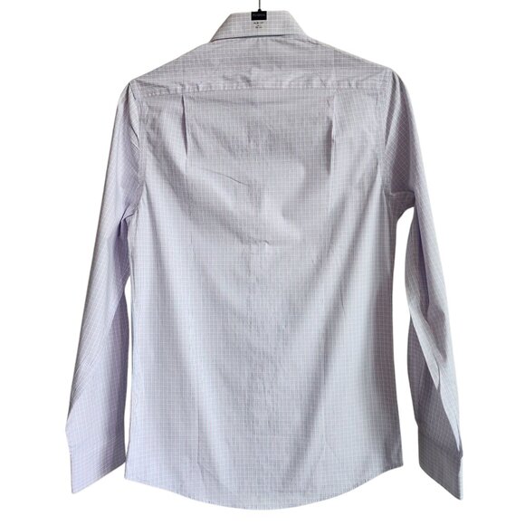 14.5 32/33 Dress Shirt White Blue Pink Checked Jos A Bank Size New Checks Mens - Picture 3 of 17